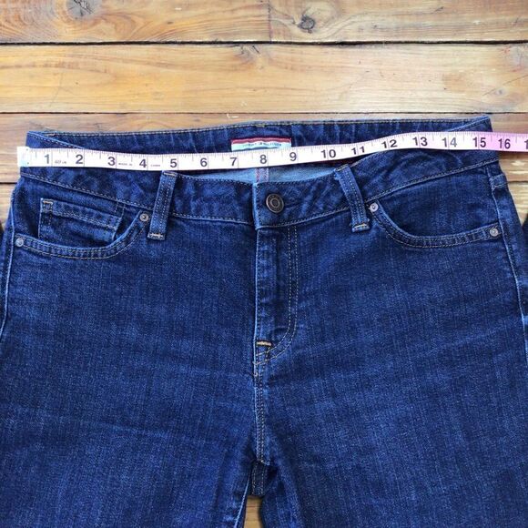 TOMMY Hilfiger jeans straight blue denim medium waist mis rise straight leg 6 - Picture 7 of 11